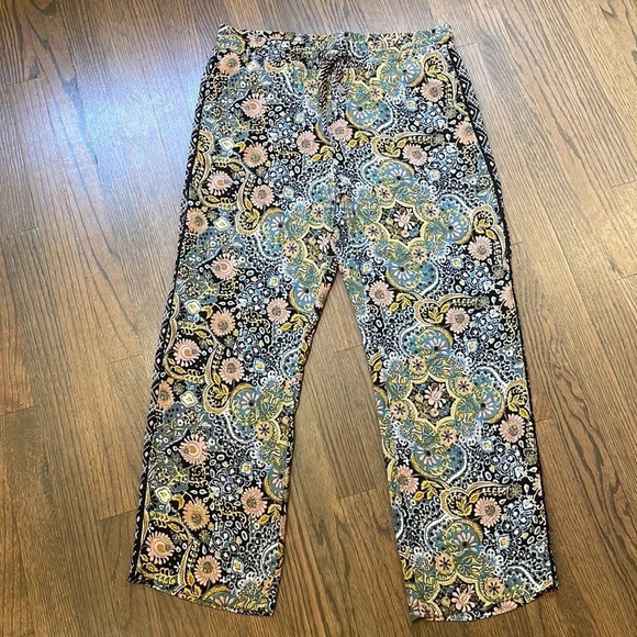Ann Taylor LOFT Marisa Straight Leg Pants Floral MP - Picture 1 of 10